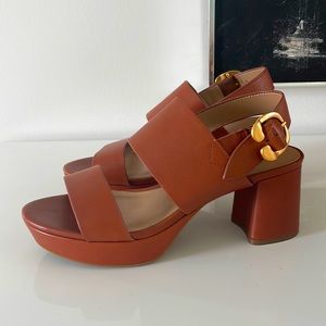 Elegant Brown Platform Sandals